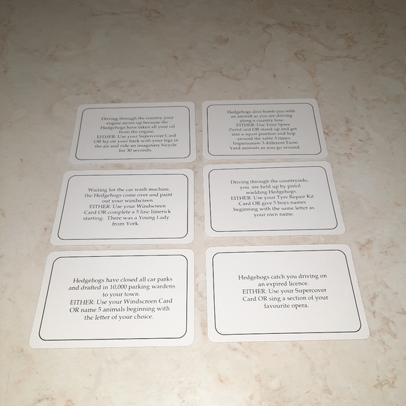 Hedgehogs Revenge Vintage Game Replacement Piece Cards - Picture 2 of 16
